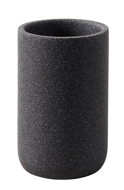 MOON Toothbrush holder dark gray H 11 cm - Ø 7 cm - best price from Maltashopper.com CS668409