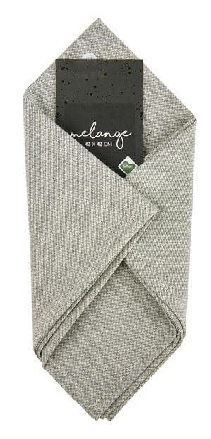 MELANGE Gray napkin W 43 x L 43 cm - best price from Maltashopper.com CS616000