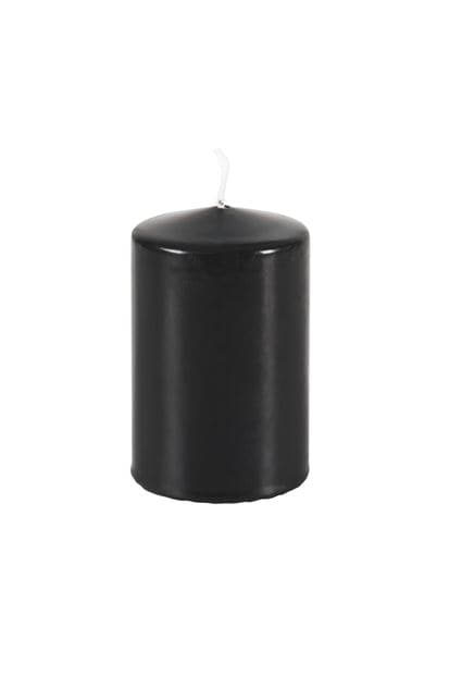 PURE Black cylindrical candle H 9 cm - Ø 6 cm - best price from Maltashopper.com CS664209