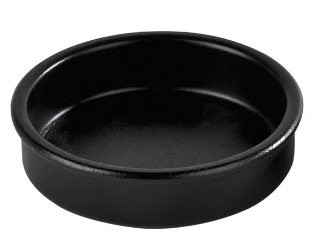 Casa FLAN Bowl of crème brûlée nero, H 3 cm - Ø 11 cm