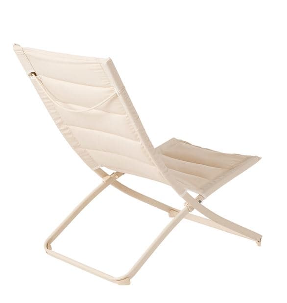 Casa LIZA Beige folding chair H 87 x W 57 x D 85 cm