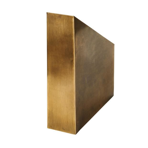 BRASS Magazine rack bronze H 30 x W 25 x D 8 cm