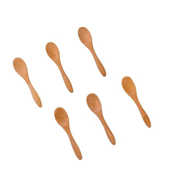 BAMBOO Spoons set of 6 natural, L 9,5 cm