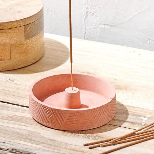 CEMENT Incense holder .H 3,2 cm - Ø 12,4 cm - best price from Maltashopper.com CS664503