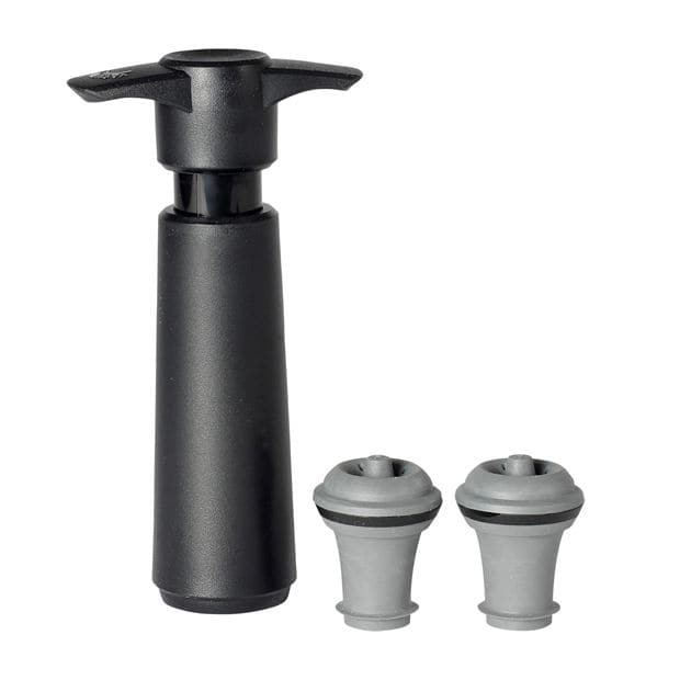 VACUVIN Vacuum pump for bottles black, gray H 13 cm - Ø 7 cm - Ø 3 cm - best price from Maltashopper.com CS205780