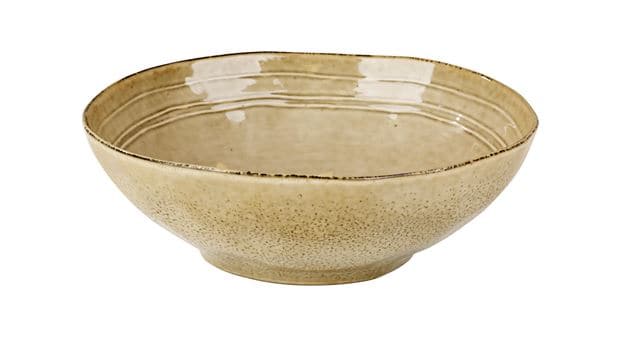 EARTH SAND Light brown bowl H 6.4 cm - Ø 24 cm - best price from Maltashopper.com CS595973