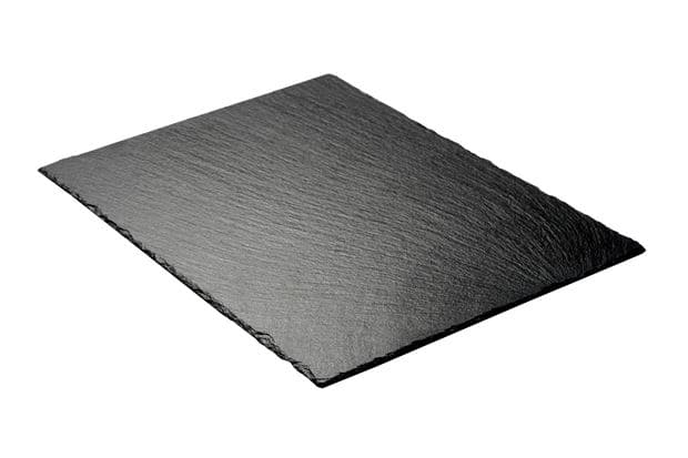 SLATE Black plate W 28 x L 38 cm - best price from Maltashopper.com CS583821