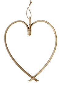 HEART Natural hanging decoration H 33 x W 29 cm - best price from Maltashopper.com CS624631