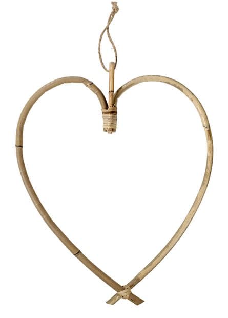 HEART Natural hanging decoration H 33 x W 29 cm - best price from Maltashopper.com CS624631