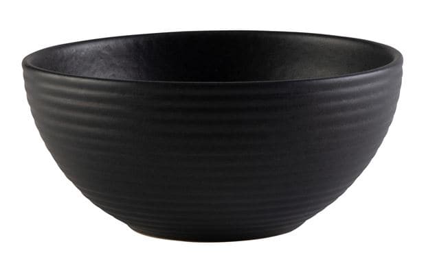 Casa MASTERCHEF Black bowl H 6,5 cm - Ø 15 cm