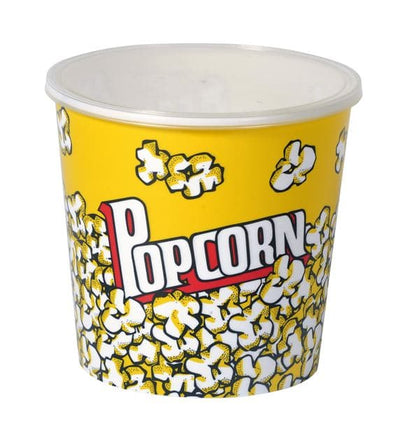 POPCORN Popcorn bucket with multicolored lid H 20 cm - Ø 20 cm - best price from Maltashopper.com CS566321