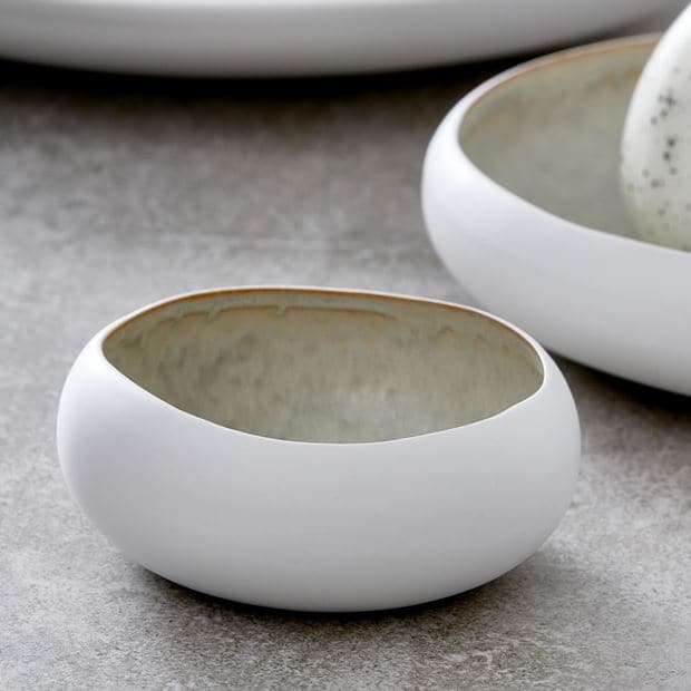 NORDIC Bowl white H 4,5 cm - Ø 12 cm - best price from Maltashopper.com CS632681