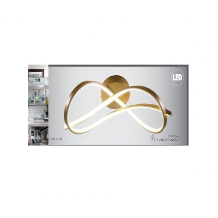 ASIA ALUMINIUM CEILING LAMP GOLD 49X17.5X25.5 CM LED 30W WARM LIGHT - best price from Maltashopper.com BR420006134