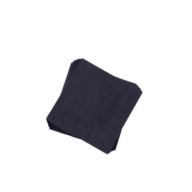 UNI Set of 20 black napkins W 25 x L 25 cm - best price from Maltashopper.com CS558250