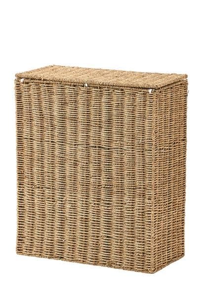 Casa SEAGRASS XL basket, natural linen H 70 x W 60 x D 28 cm