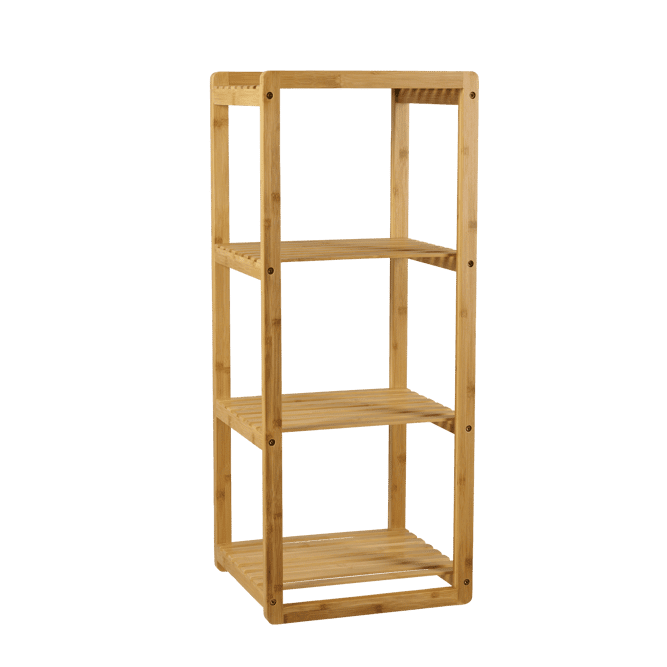 Casa HELGE Natural 3-drawer shelf, H 81 x W 34 x D 28 cm