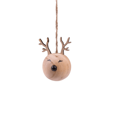 Dashy natural Christmas ball 5 cm