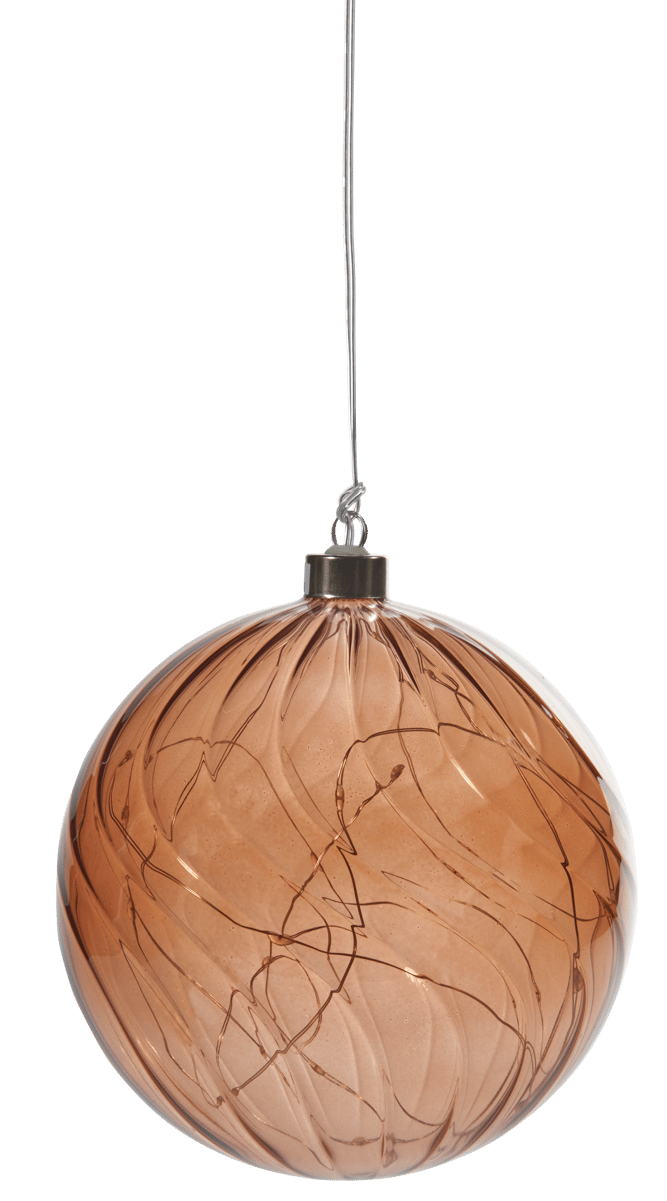 TORNADO Brown decorative sphereØ 15 cm - best price from Maltashopper.com CS677005