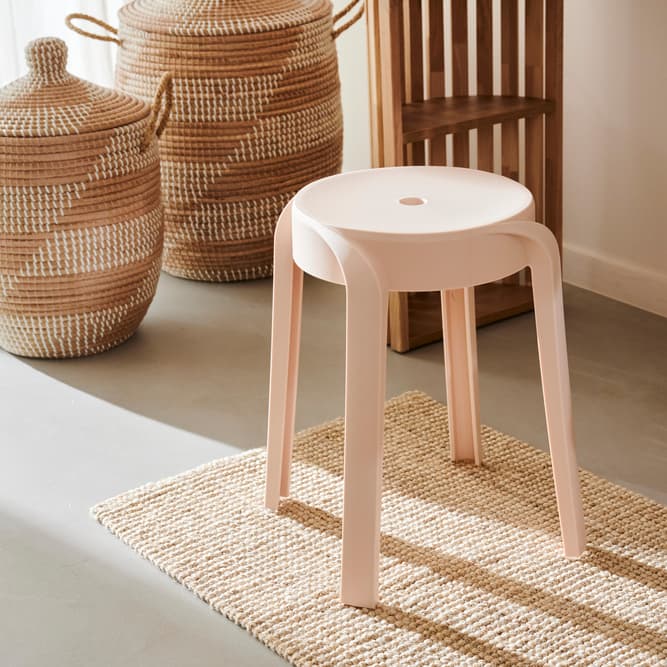 KARLUS Beige stool - best price from Maltashopper.com CS687344