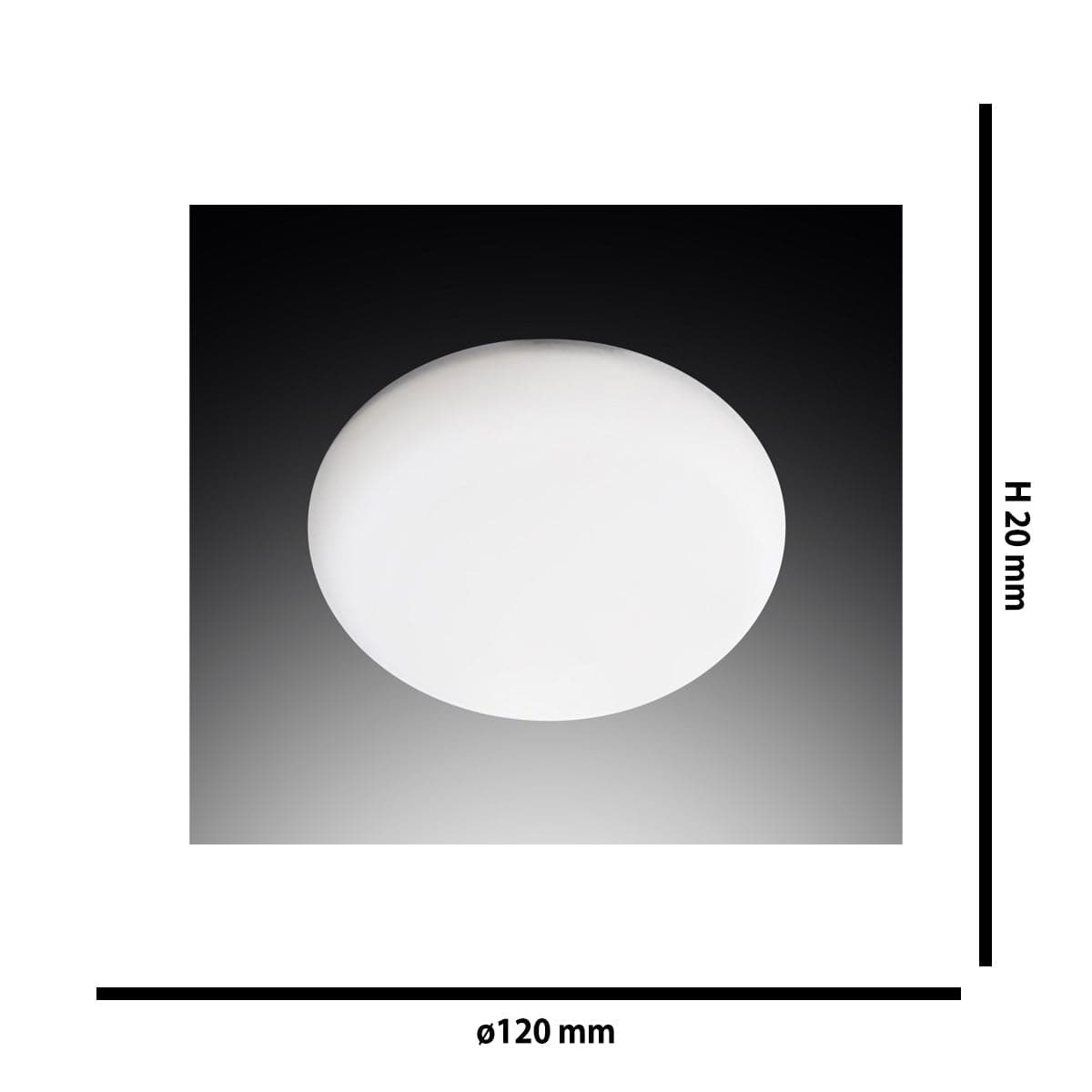 Bricocenter RECESSED SPOTLIGHT PLASTIC WHITE D10.8 CM LED 12W NATURAL LIGHT