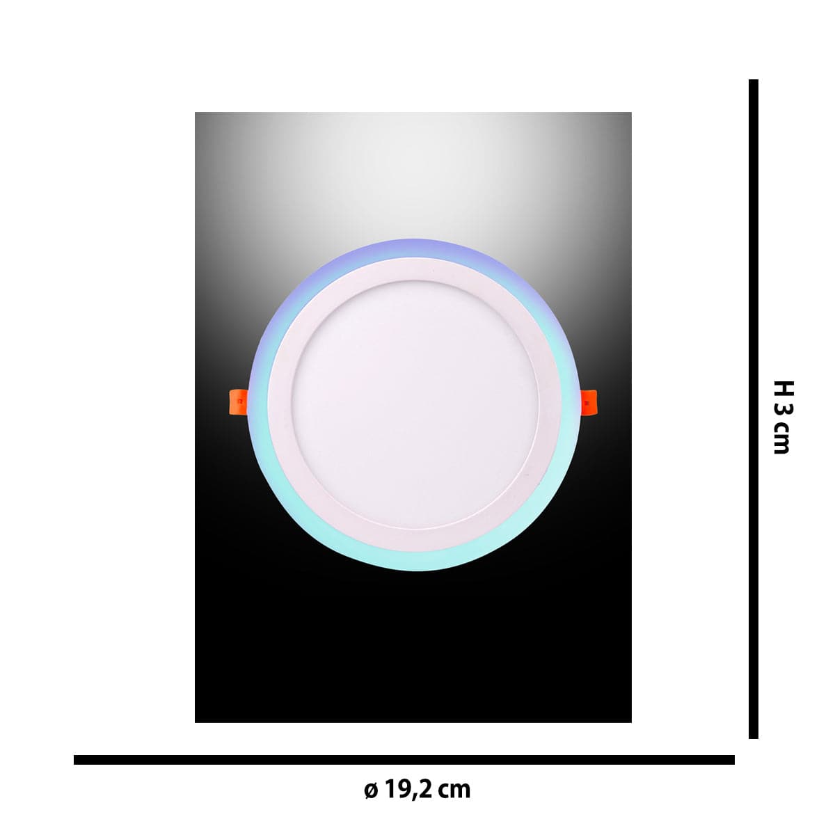 Bricocenter RECESSED SPOTLIGHT BLUE LIGHT D16 CM LED 12W