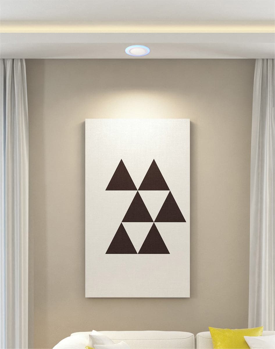 RECESSED ALUMINIUM SPOTLIGHT WHITE D15.5 CM LED 6W BLUE LIGHT