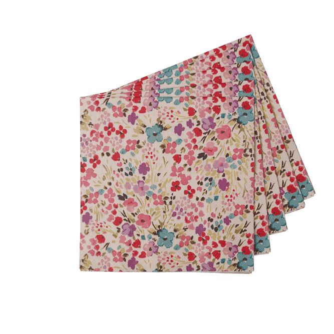 Casa ROSETTE Set of 20 pink napkins