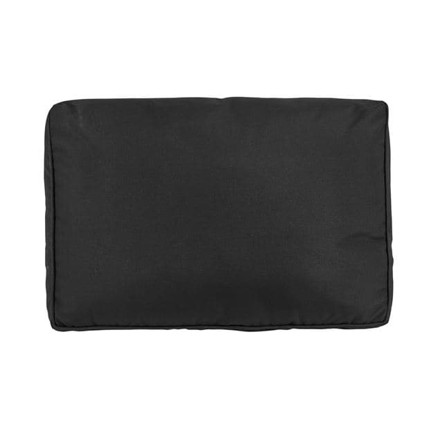 PAULETTA Black back cushion W 43 x L 60 x D 12 cm - best price from Maltashopper.com CS663754