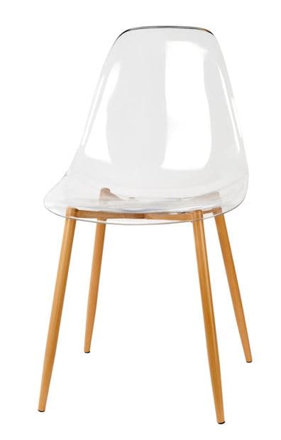 ICE Transparent table chair, natural H 85 x W 47 x D 40 cm - best price from Maltashopper.com CS584052