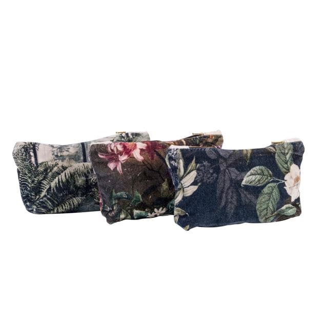 BOTANICAL Toiletry bag 3 multicolored designs H 6 x W 15 x L 30 cm - best price from Maltashopper.com CS655928