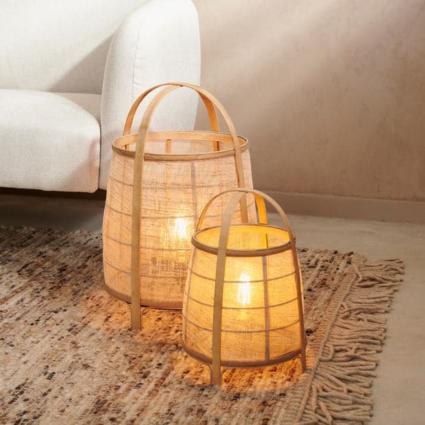 MAYA Natural table lamp H 35 cm - Ø 26 cm - best price from Maltashopper.com CS656383