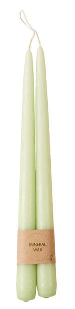 DUO Dinner candles set of 2 greenL 30 cm - Ø 2.2 cm - best price from Maltashopper.com CS671881