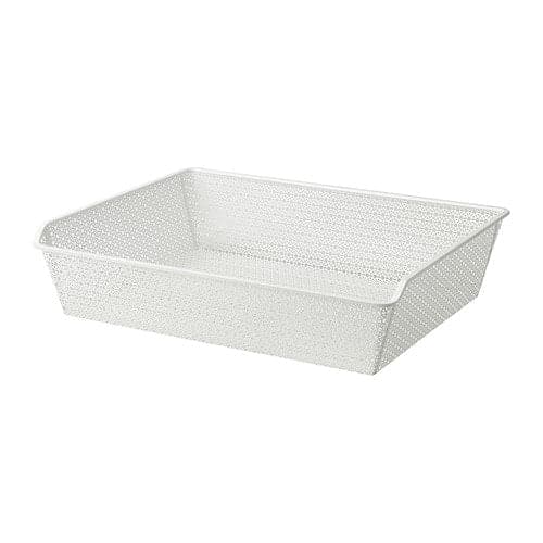 Ikea KOMPLEMENT Metal basket - patterned/white 75x58 cm ,