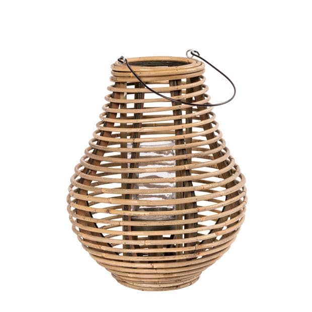 RATTAN Natural lantern H 38 cm - Ø 33 cm