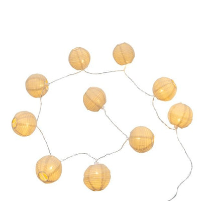 LYNN Luminous wire sphere 10 beige led lightsL 165 cm - best price from Maltashopper.com CS657216