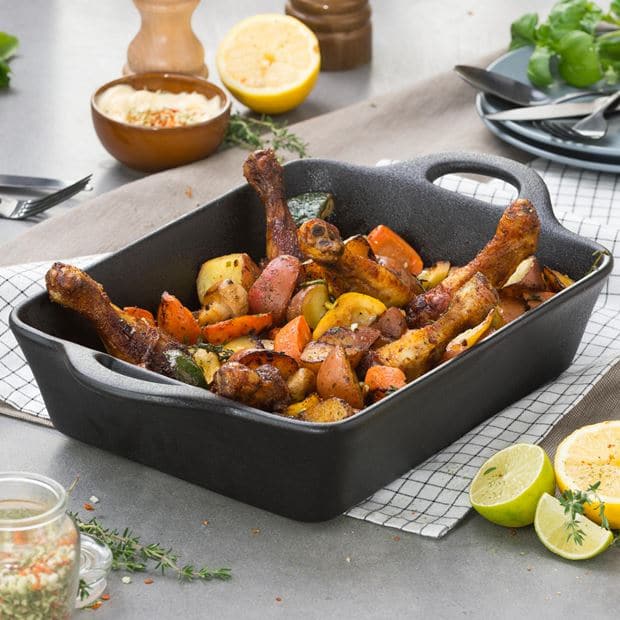 FERO Black baking dish H 7 x W 22.5 x L 30 cm - best price from Maltashopper.com CS617428