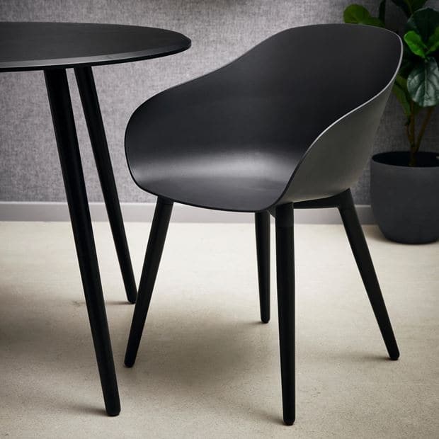 FRAY Black seat H 41 x W 55 x D 55 cm - best price from Maltashopper.com CS651098