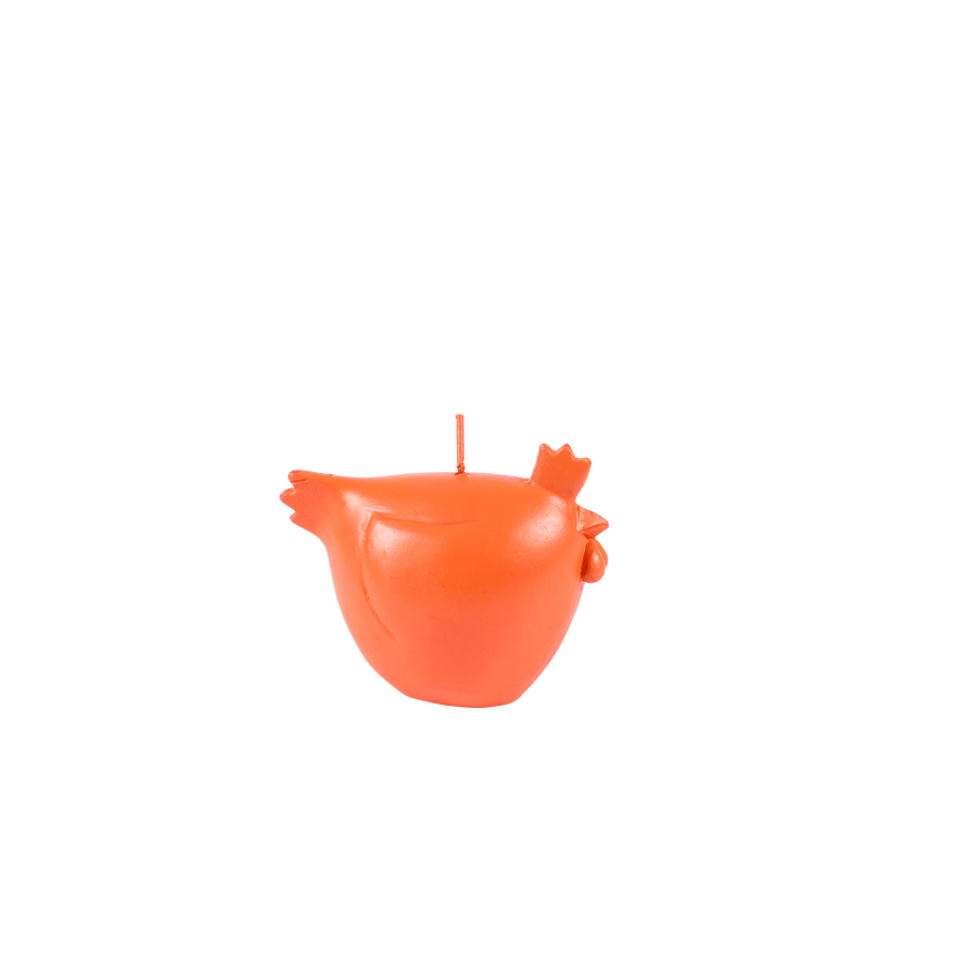 CHICKEN Candle, orange - best price from Maltashopper.com CS647913-ORANGE