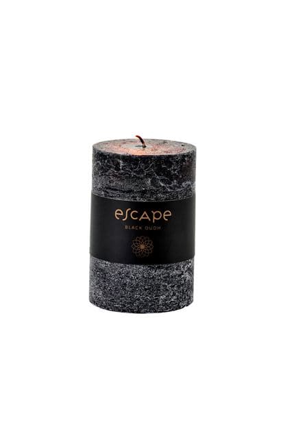 BLACK OUDH Black scented candle H 10 cm - Ø 6,5 cm - best price from Maltashopper.com CS614453