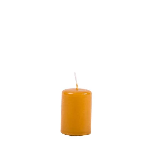 CYLINDER Orange cylindrical candle H 5 cm - Ø 4 cm - best price from Maltashopper.com CS652526