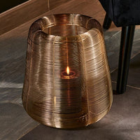 STELLAR Golden lantern H 29 x W 28 cm - Ø 28 cm - Ø 15 cm - best price from Maltashopper.com CS656698
