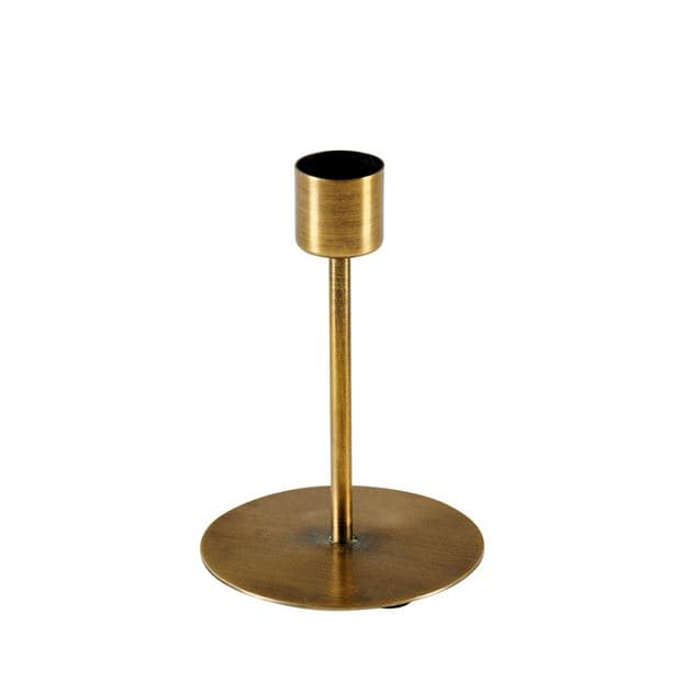 BRASS Bronze candlestick H 11 cm - Ø 7,5 cm - Ø 2 cm