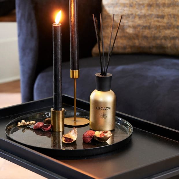 Casa BLOK Bronze candlestick H 5.5 cm - Ø 3.5 cm