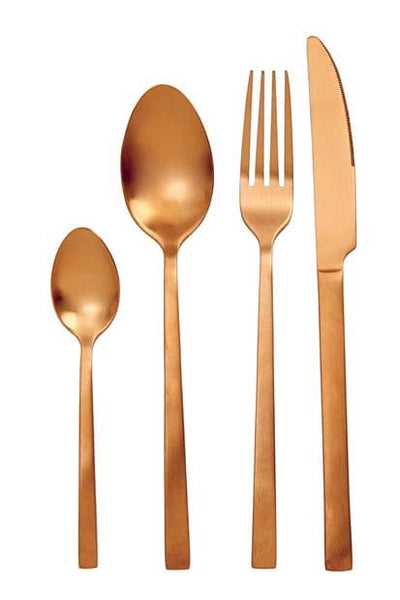 SUBLIMO 16-piece golden cutlery - best price from Maltashopper.com CS609147