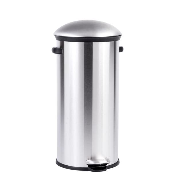 ELEGANCE Pedal bin 30L silver H 68.5 x W 37.6 x D 34.7 cm - best price from Maltashopper.com CS633171