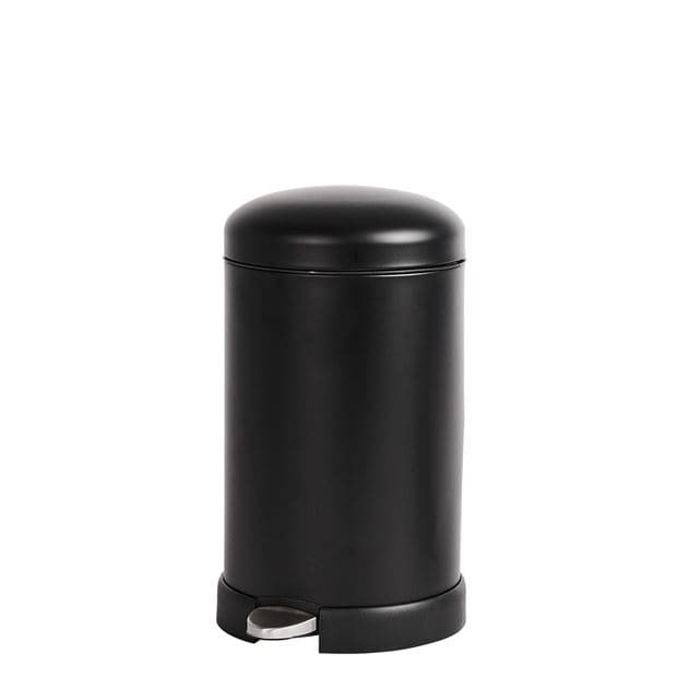 INDUSTRIA Pedal bin 12 L black H 43 x W 26.5 cm - Ø 33.5 cm - best price from Maltashopper.com CS608328