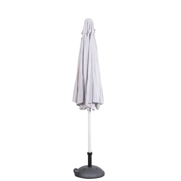 ALU Umbrella without base gray H 240 cm - Ø 300 cm - best price from Maltashopper.com CS629160