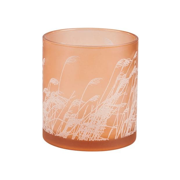 PAMPAS Orange candle holder H 15 cm - Ø 15 cm