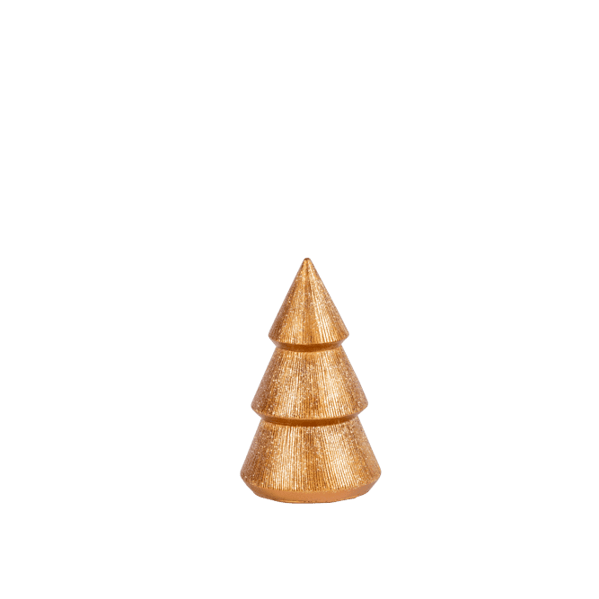 Casa GLAM TREE Golden decoration H 13 x W 7.5 x D 7.5 cm