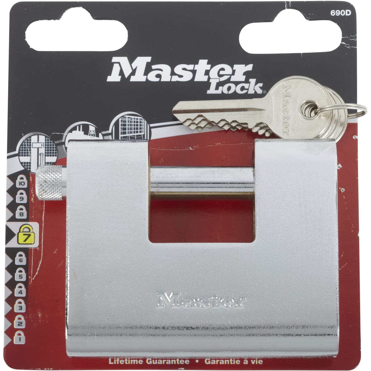 HIGH SECURITY PADLOCK 4 KEYS, 90 MM - best price from Maltashopper.com BR410211406